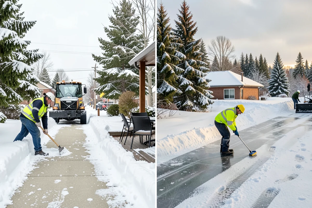 Snow Drift Removal in Concrete, Skagit County, WA - Identify drift zones along walls, fences, and entries