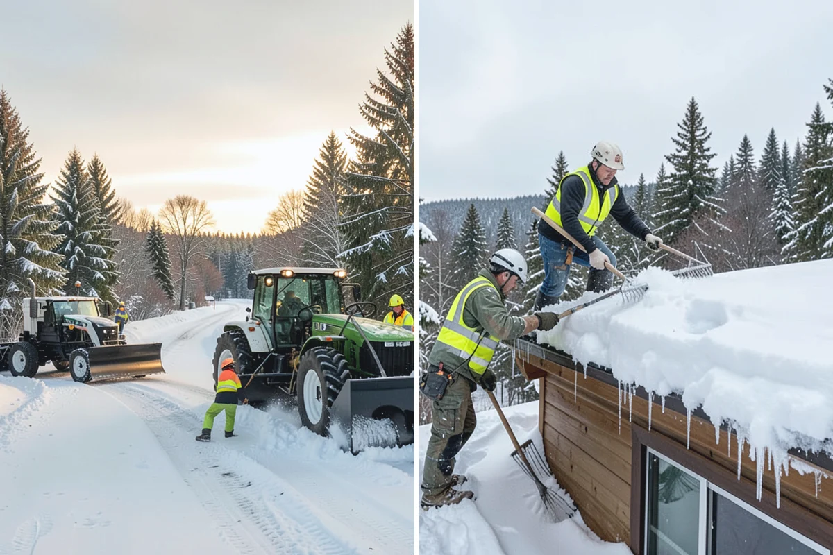 Snow Drift Removal in Coupeville, Island County, WA - Identify drift zones along walls, fences, and entries