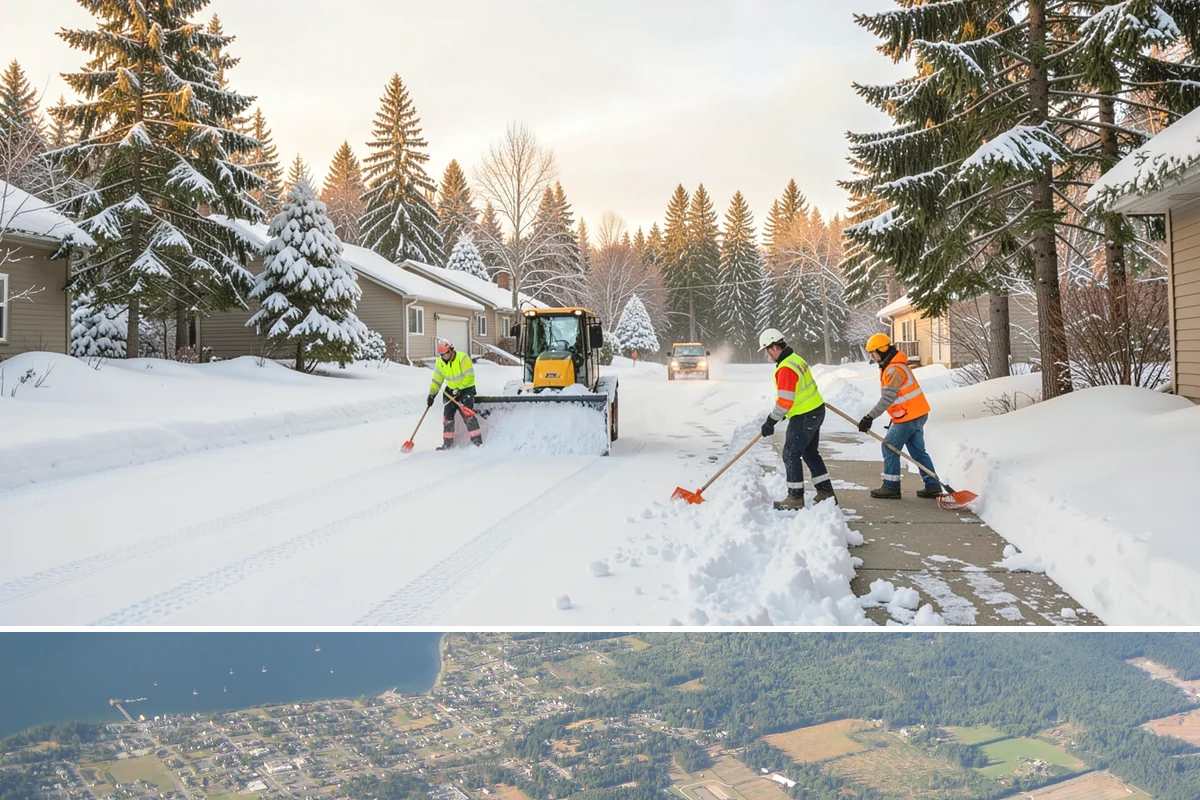 Snow Drift Removal in Coupeville, Island County, WA - Drifting is worst during windy cold snaps, most common from December through February.