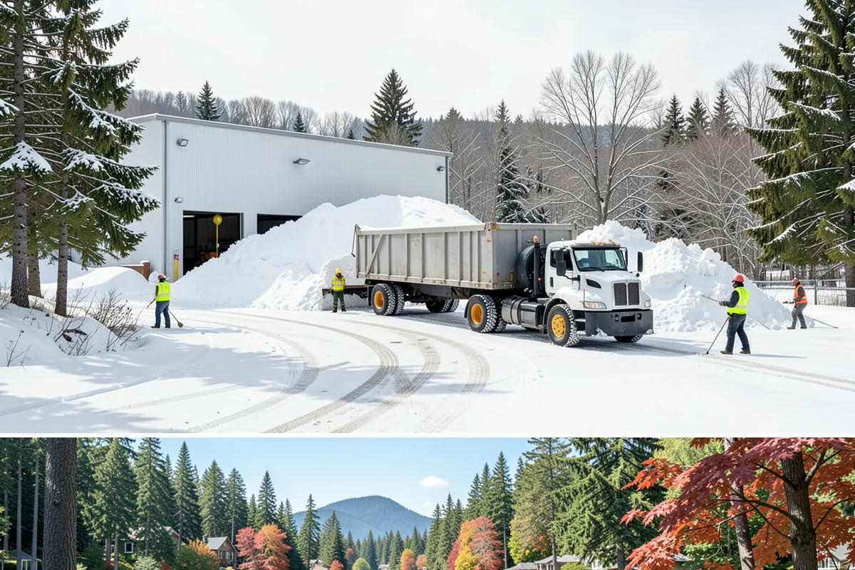 Snow Drift Removal in Covington, King County, WA - Drifting is worst during windy cold snaps, most common from December through February.