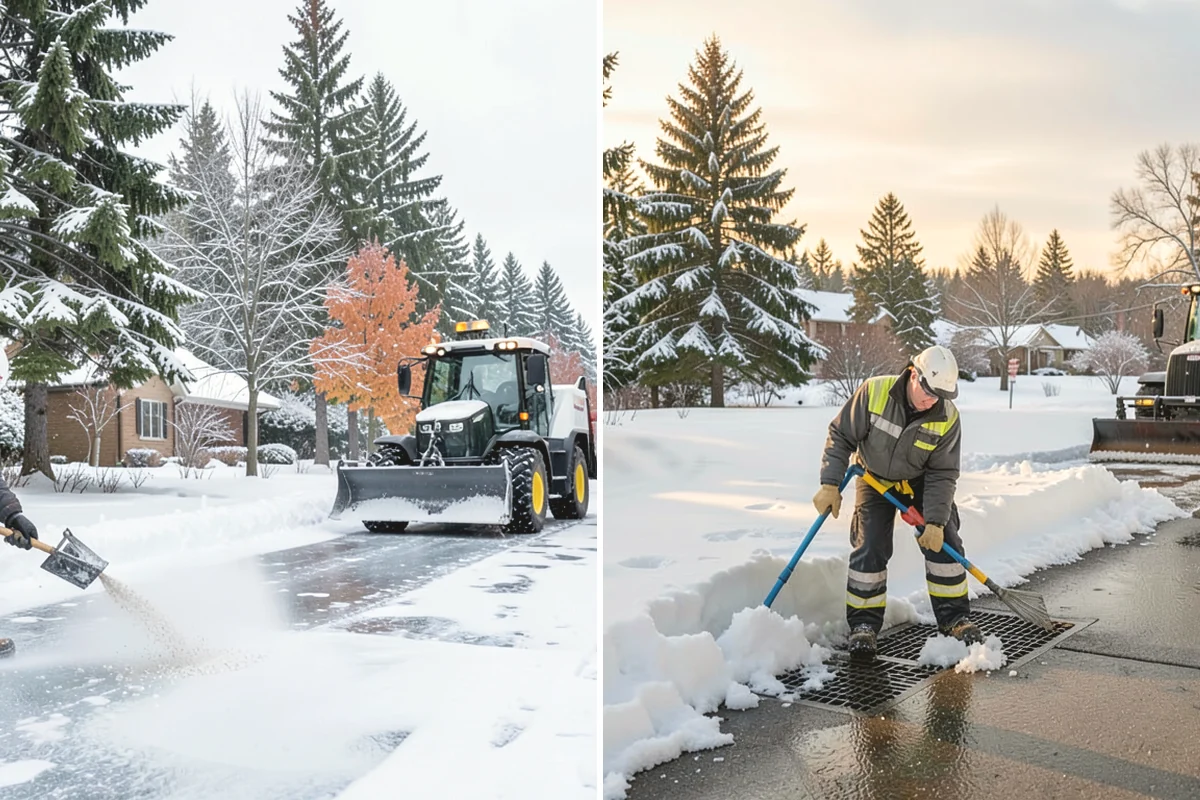 Snow Drift Removal in Duvall, King County, WA - Identify drift zones along walls, fences, and entries