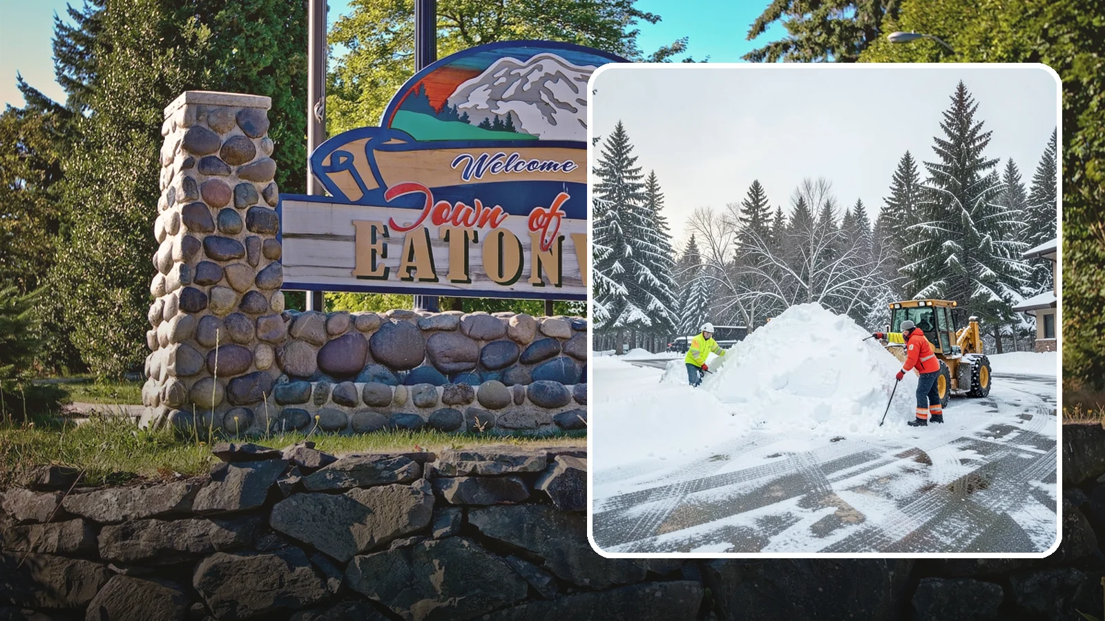 Snow Drift Removal in Eatonville, Pierce County, WA - We clear the deep drifts that wind piles against your buildings, gates, and driveways during a storm.