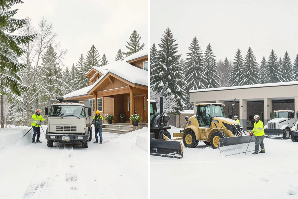 Snow Drift Removal in Eatonville, Pierce County, WA - Identify drift zones along walls, fences, and entries