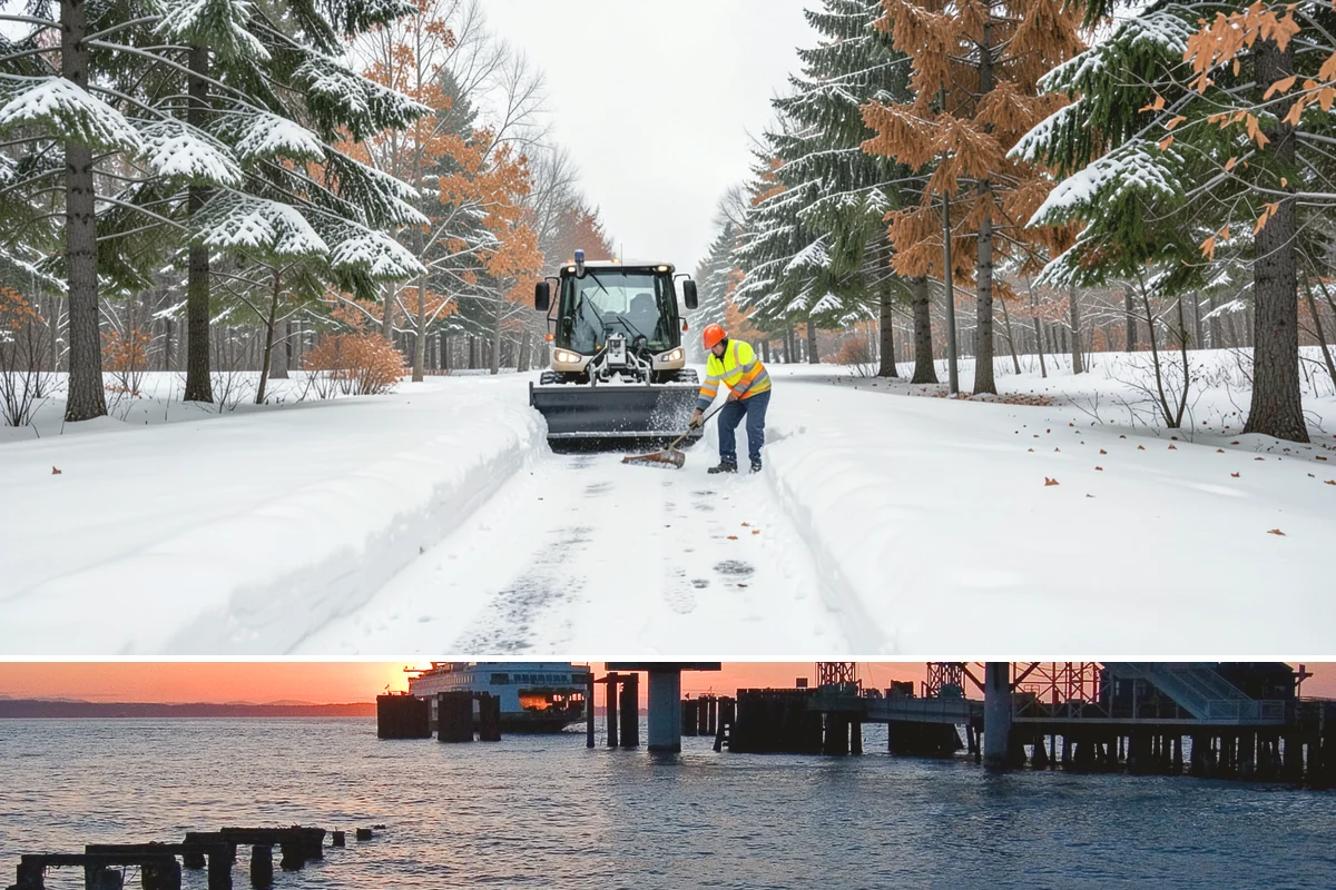 Snow Drift Removal in Edmonds, Snohomish County, WA - Drifting is worst during windy cold snaps, most common from December through February.