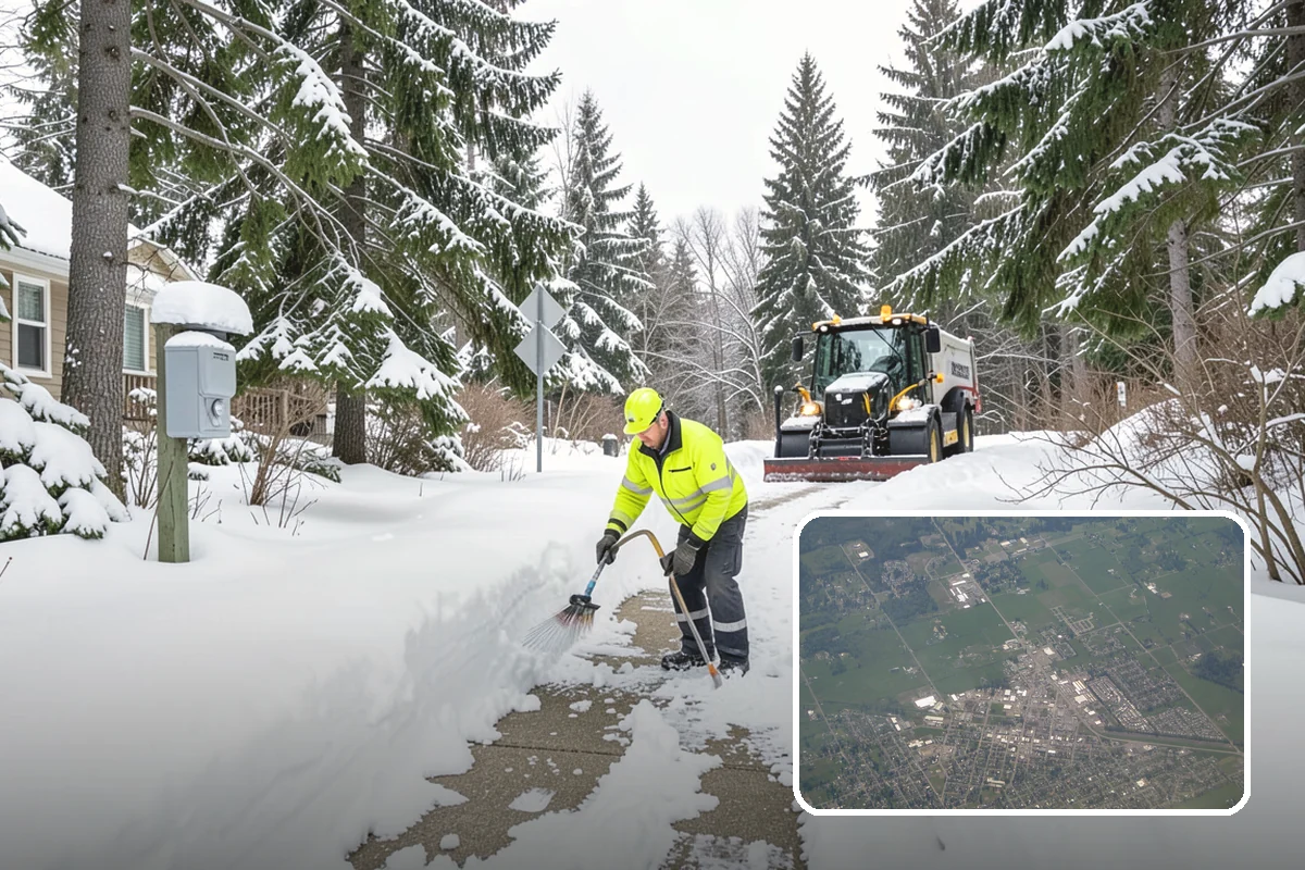 Snow Drift Removal in Enumclaw, King County, WA - Targeted clearing of wind-built drifts