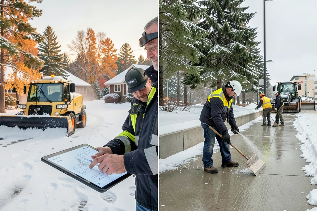 Snow Drift Removal in Enumclaw, King County, WA - Identify drift zones along walls, fences, and entries