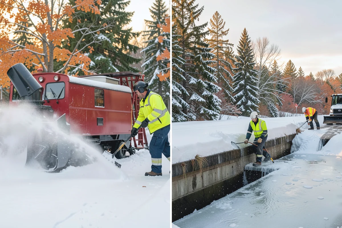 Snow Drift Removal in Granite Falls, Snohomish County, WA - Identify drift zones along walls, fences, and entries