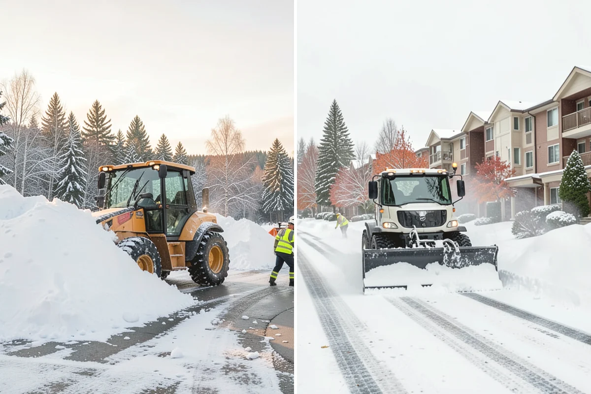 Snow Drift Removal in Issaquah, King County, WA - Identify drift zones along walls, fences, and entries