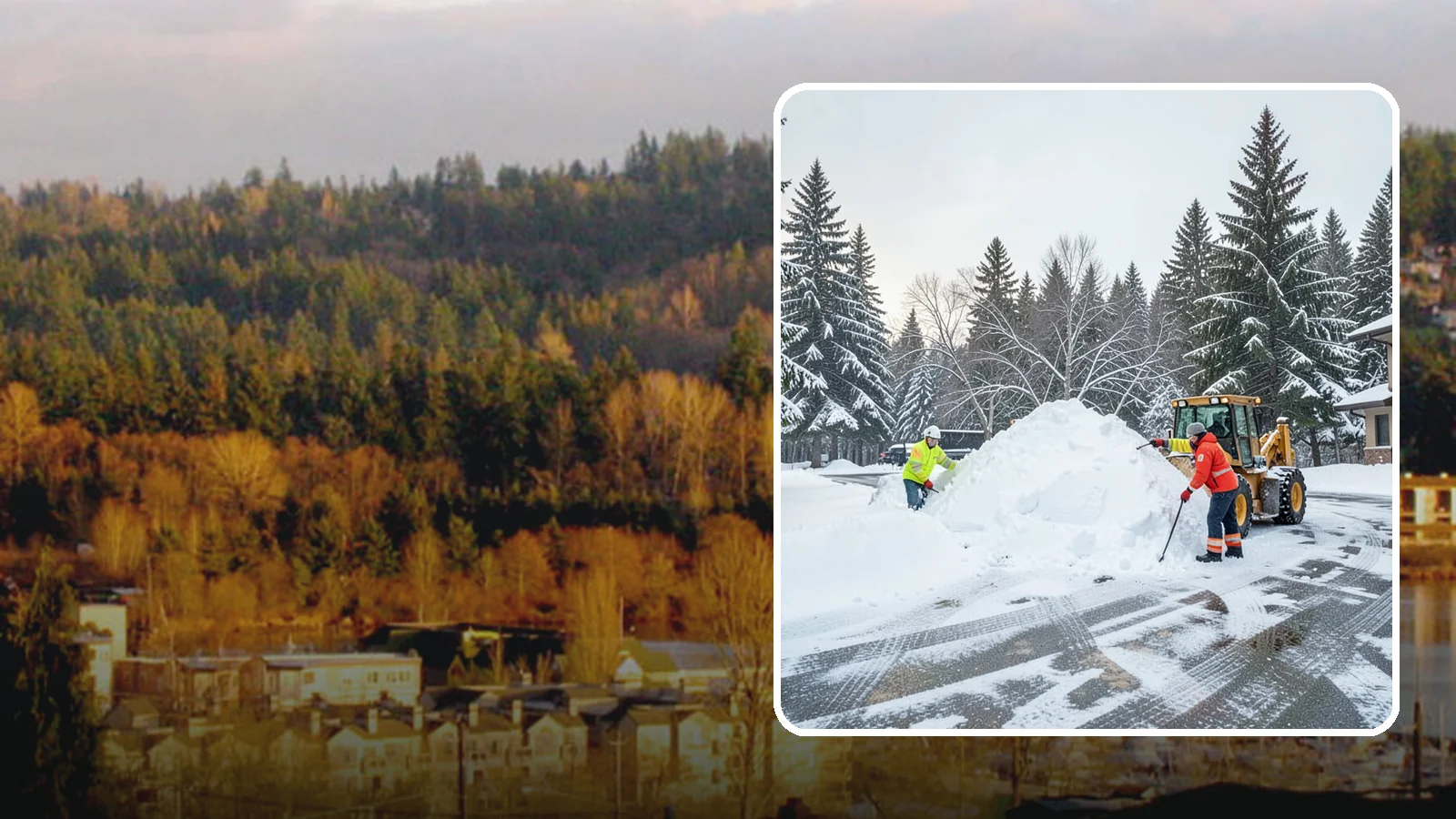 Snow Drift Removal in Kenmore, King County, WA - We clear the deep drifts that wind piles against your buildings, gates, and driveways during a storm.
