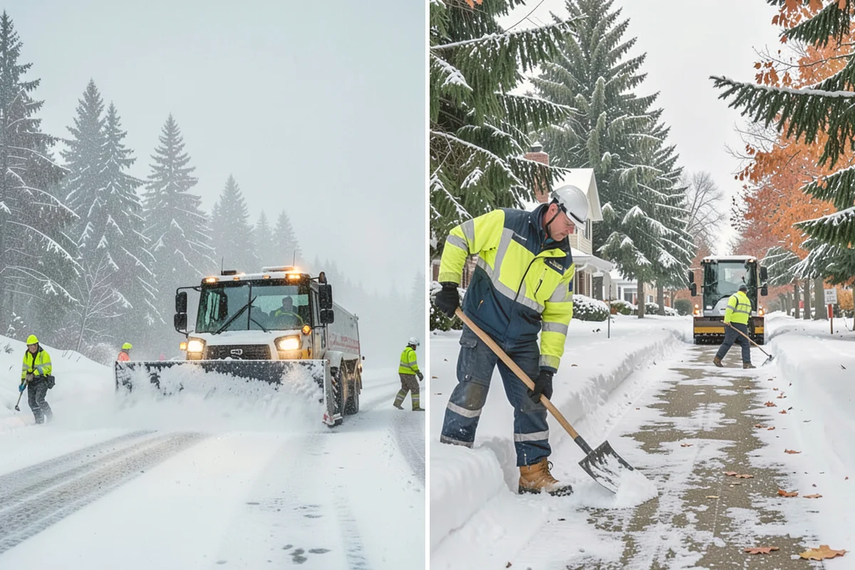 Snow Drift Removal in Kent, King County, WA - Identify drift zones along walls, fences, and entries