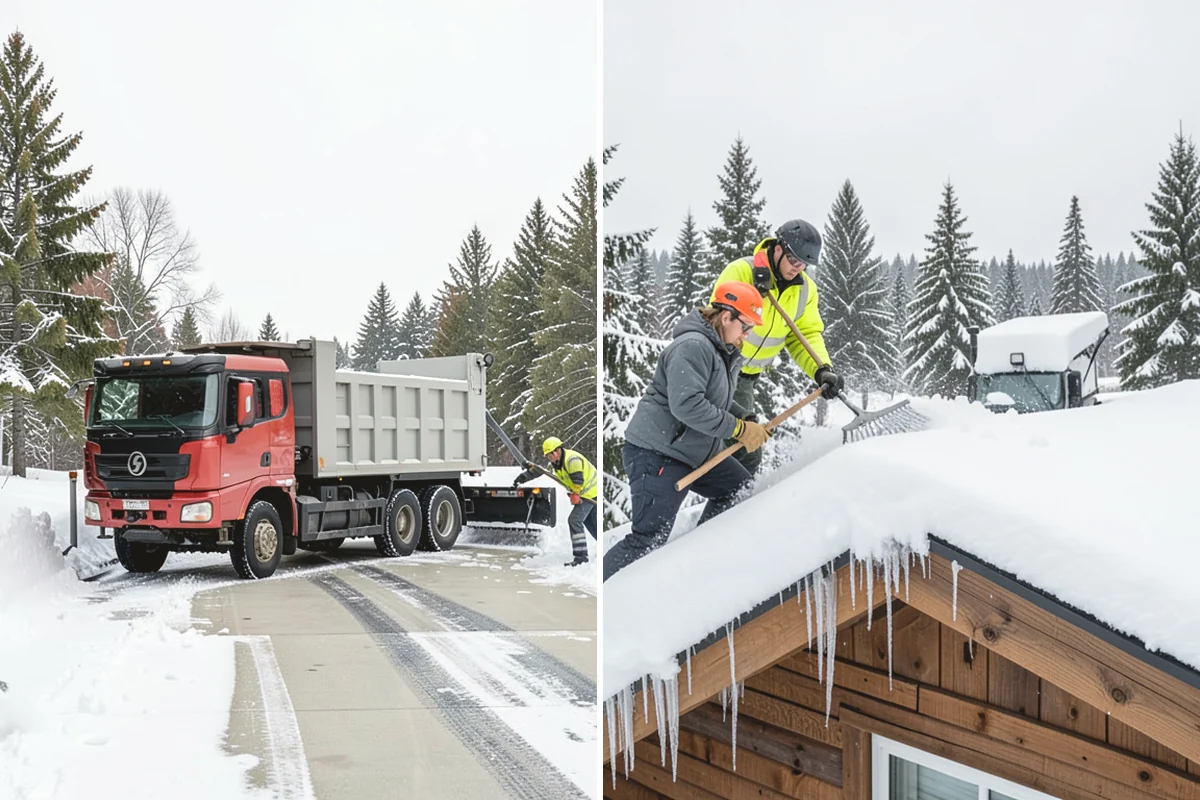 Snow Drift Removal in La Conner, Skagit County, WA - Identify drift zones along walls, fences, and entries