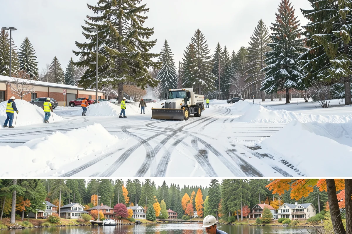 Snow Drift Removal in La Conner, Skagit County, WA - Drifting is worst during windy cold snaps, most common from December through February.