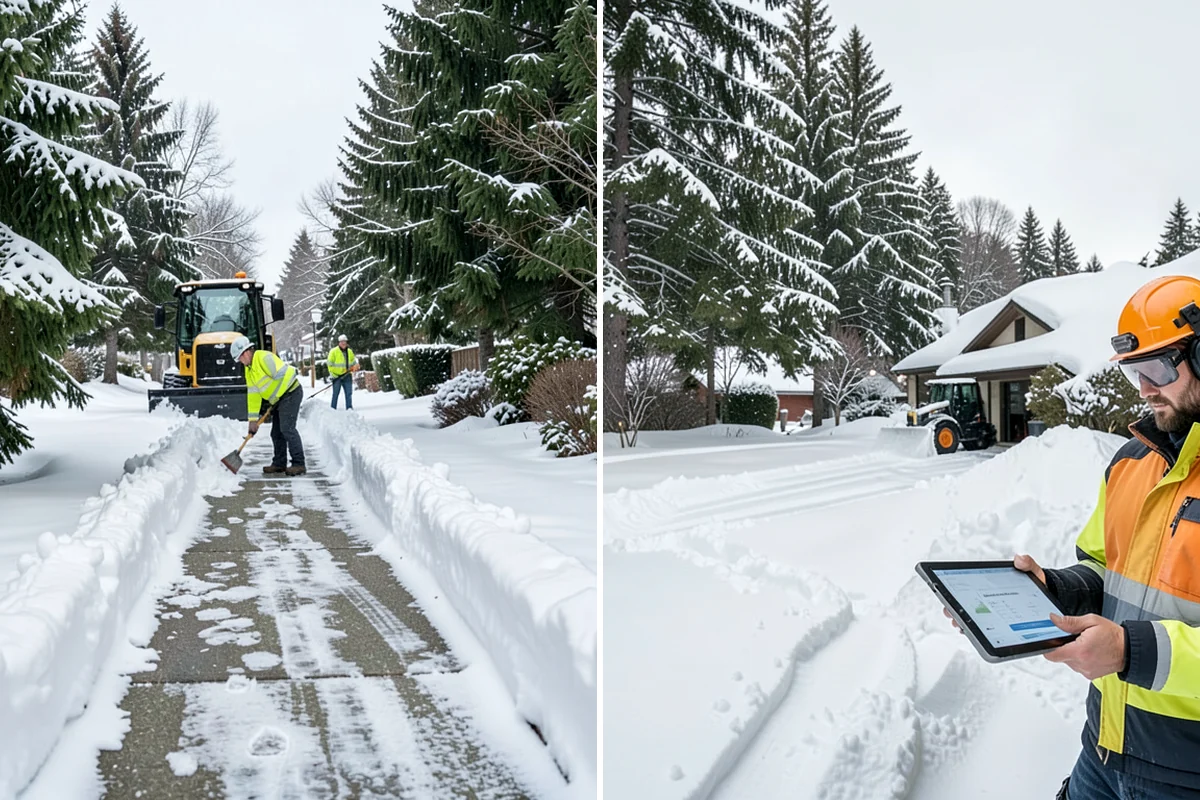 Snow Drift Removal in Lake Forest Park, King County, WA - Identify drift zones along walls, fences, and entries