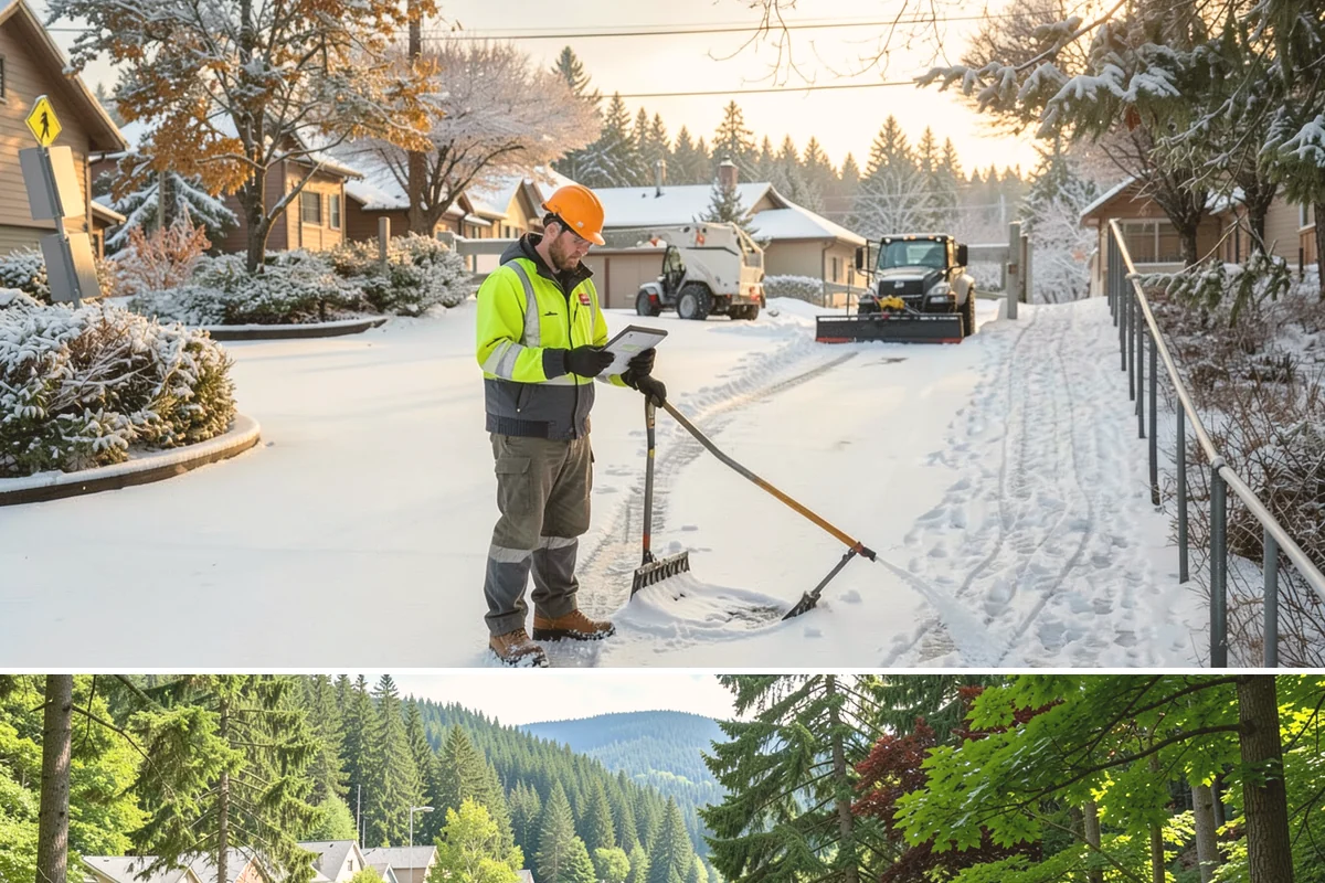 Snow Drift Removal in Lake Forest Park, King County, WA - Drifting is worst during windy cold snaps, most common from December through February.