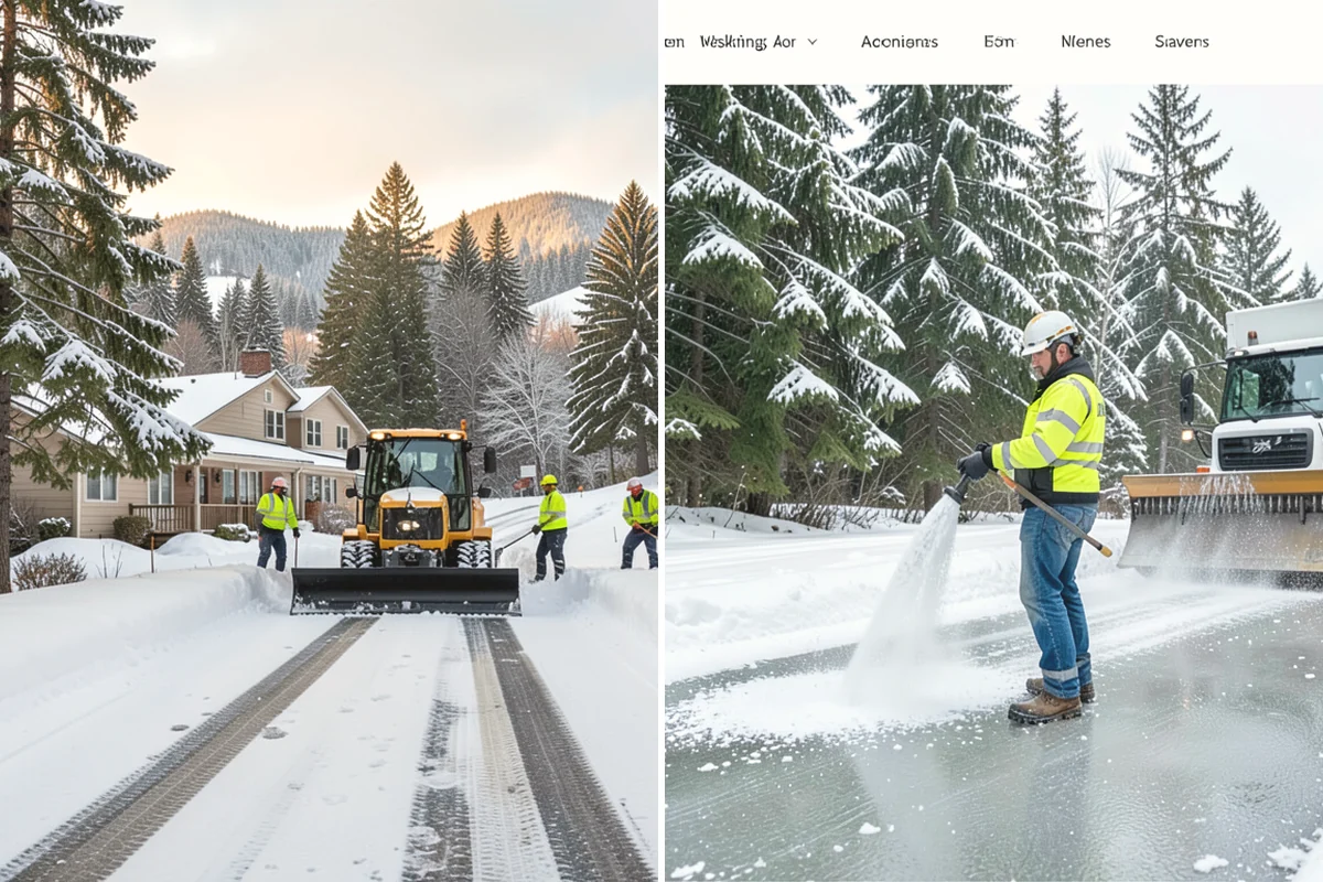 Snow Drift Removal in Lake Stevens, Snohomish County, WA - Identify drift zones along walls, fences, and entries