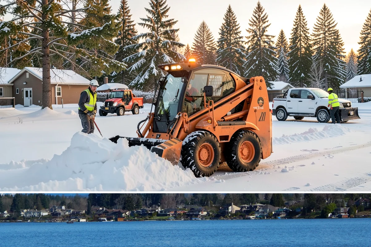 Snow Drift Removal in Lake Stevens, Snohomish County, WA - Drifting is worst during windy cold snaps, most common from December through February.