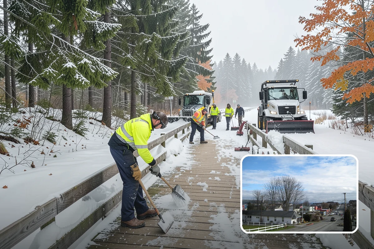 Snow Drift Removal in Langley, Island County, WA - Targeted clearing of wind-built drifts