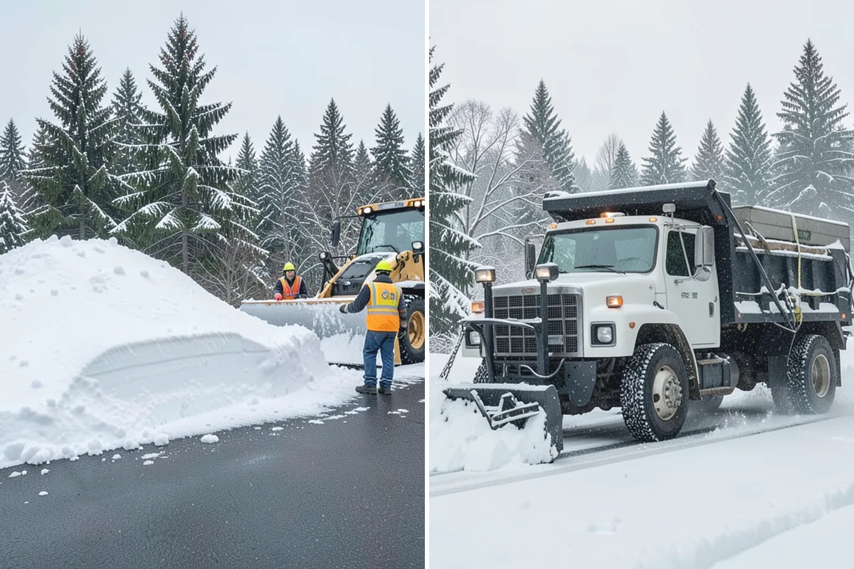 Snow Drift Removal in Marysville, Snohomish County, WA - Identify drift zones along walls, fences, and entries