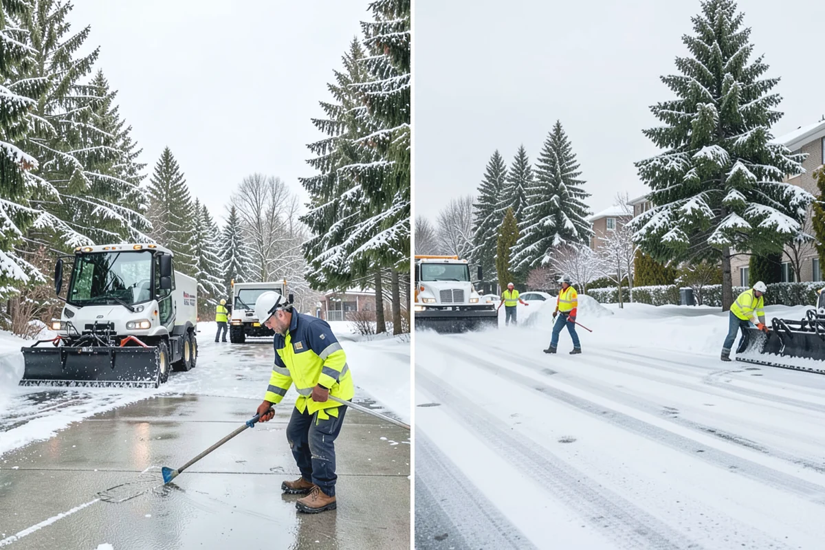 Snow Drift Removal in Medina, King County, WA - Identify drift zones along walls, fences, and entries