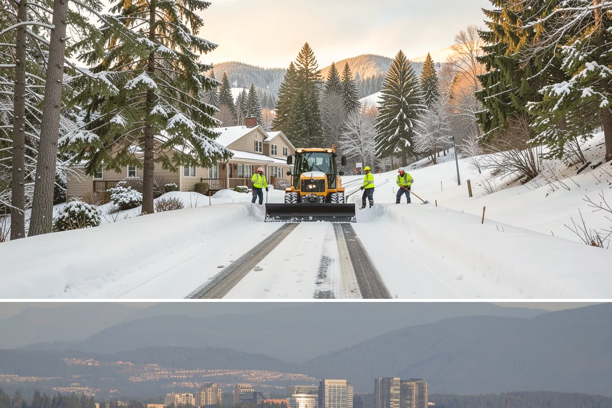 Snow Drift Removal in Medina, King County, WA - Drifting is worst during windy cold snaps, most common from December through February.