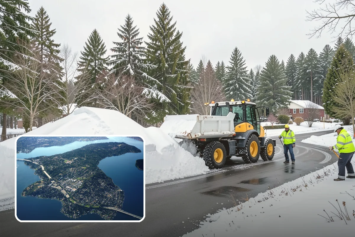 Snow Drift Removal in Mercer Island, King County, WA - Targeted clearing of wind-built drifts