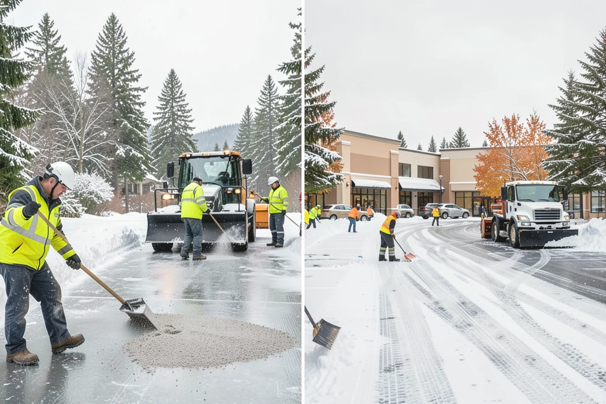 Snow Drift Removal in Mercer Island, King County, WA - Identify drift zones along walls, fences, and entries