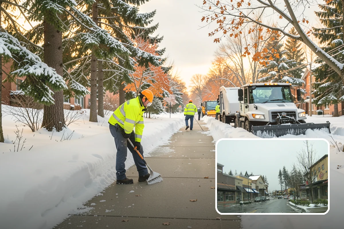 Snow Drift Removal in Mill Creek, Snohomish County, WA - Targeted clearing of wind-built drifts