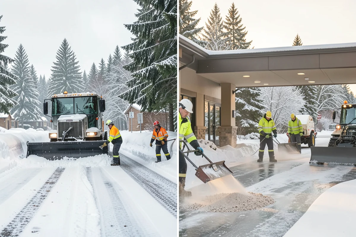 Snow Drift Removal in Mill Creek, Snohomish County, WA - Identify drift zones along walls, fences, and entries
