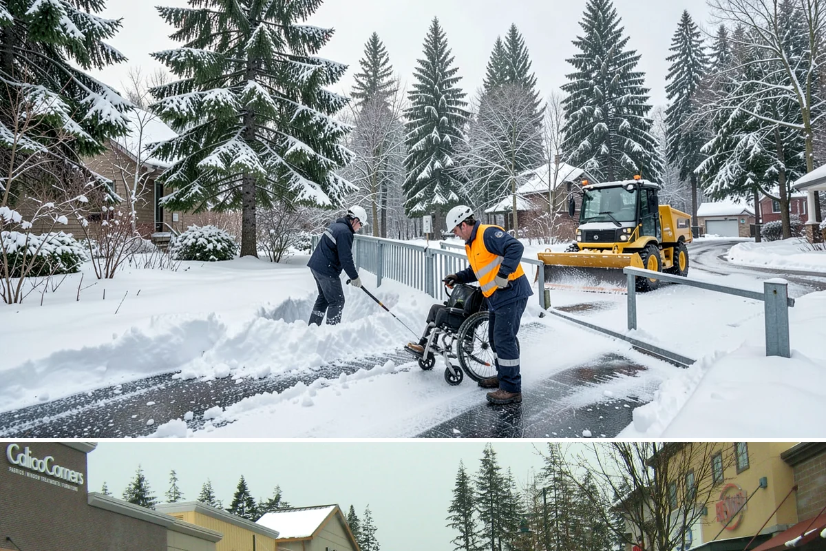 Snow Drift Removal in Mill Creek, Snohomish County, WA - Drifting is worst during windy cold snaps, most common from December through February.