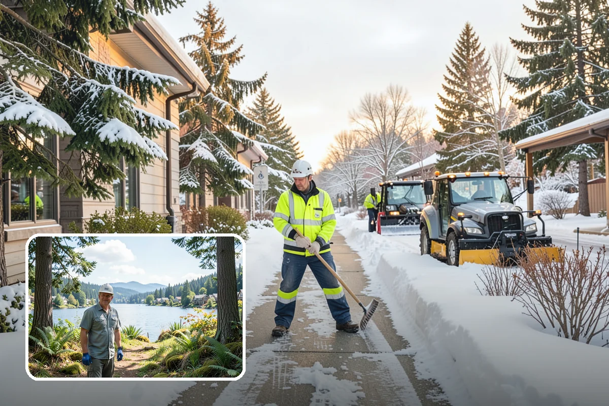 Snow Drift Removal in Milton, King County, WA - Targeted clearing of wind-built drifts