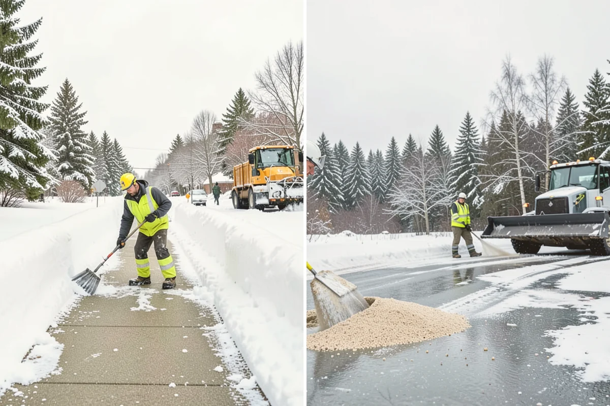 Snow Drift Removal in Milton, King County, WA - Identify drift zones along walls, fences, and entries