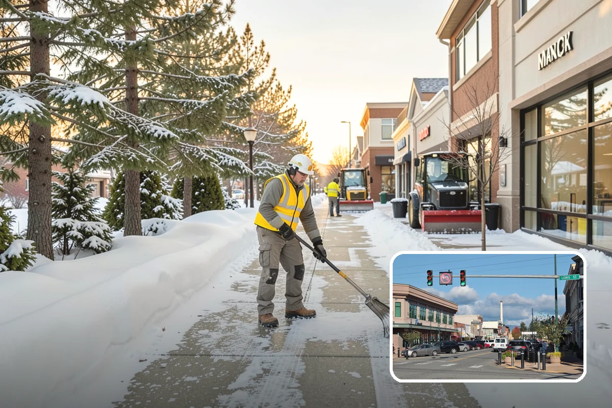 Snow Drift Removal in Monroe, Snohomish County, WA - Targeted clearing of wind-built drifts