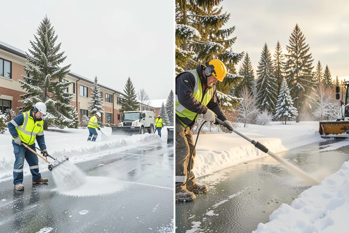 Snow Drift Removal in Monroe, Snohomish County, WA - Identify drift zones along walls, fences, and entries