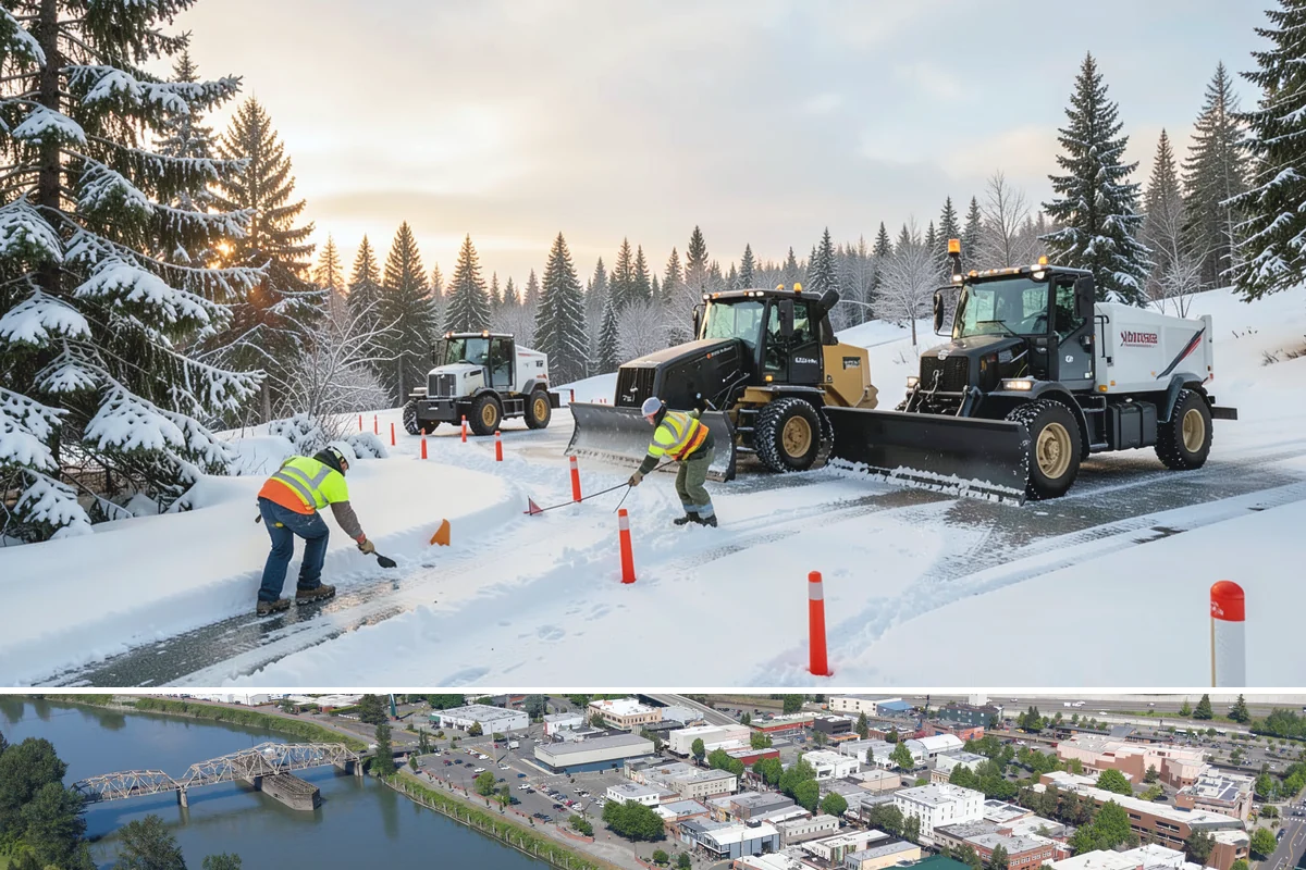Snow Drift Removal in Mount Vernon, Skagit County, WA - Drifting is worst during windy cold snaps, most common from December through February.