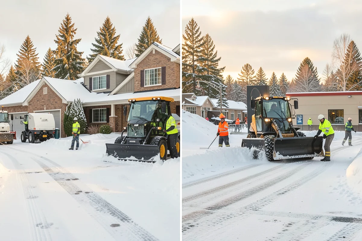 Snow Drift Removal in Mountlake Terrace, Snohomish County, WA - Identify drift zones along walls, fences, and entries