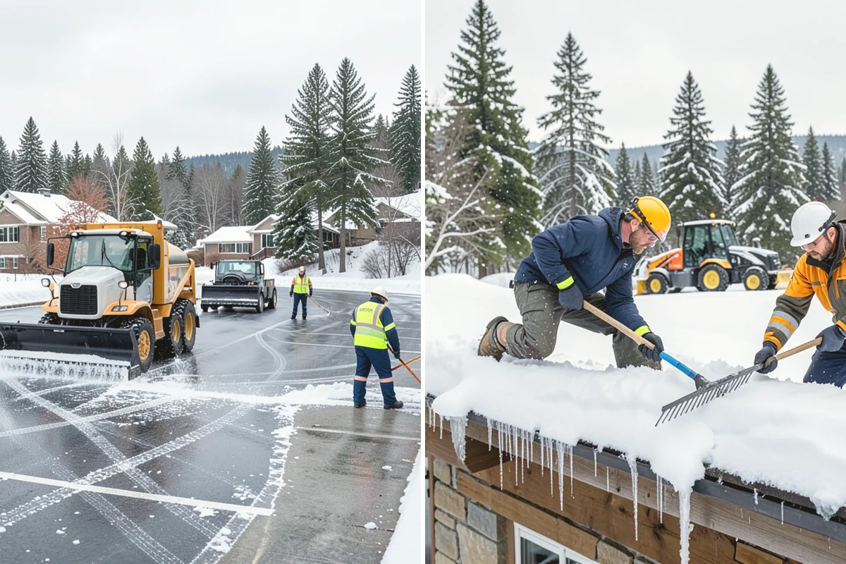 Snow Drift Removal in Mukilteo, Snohomish County, WA - Identify drift zones along walls, fences, and entries