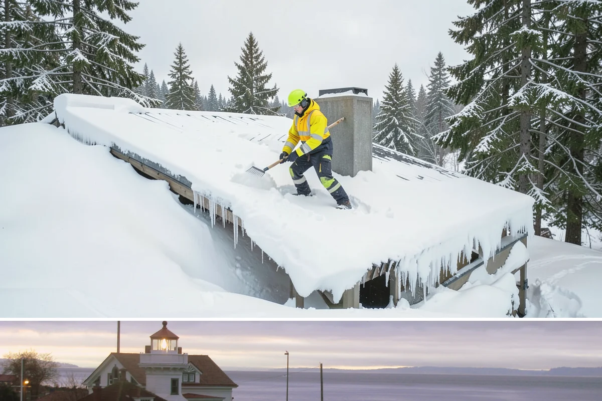 Snow Drift Removal in Mukilteo, Snohomish County, WA - Drifting is worst during windy cold snaps, most common from December through February.