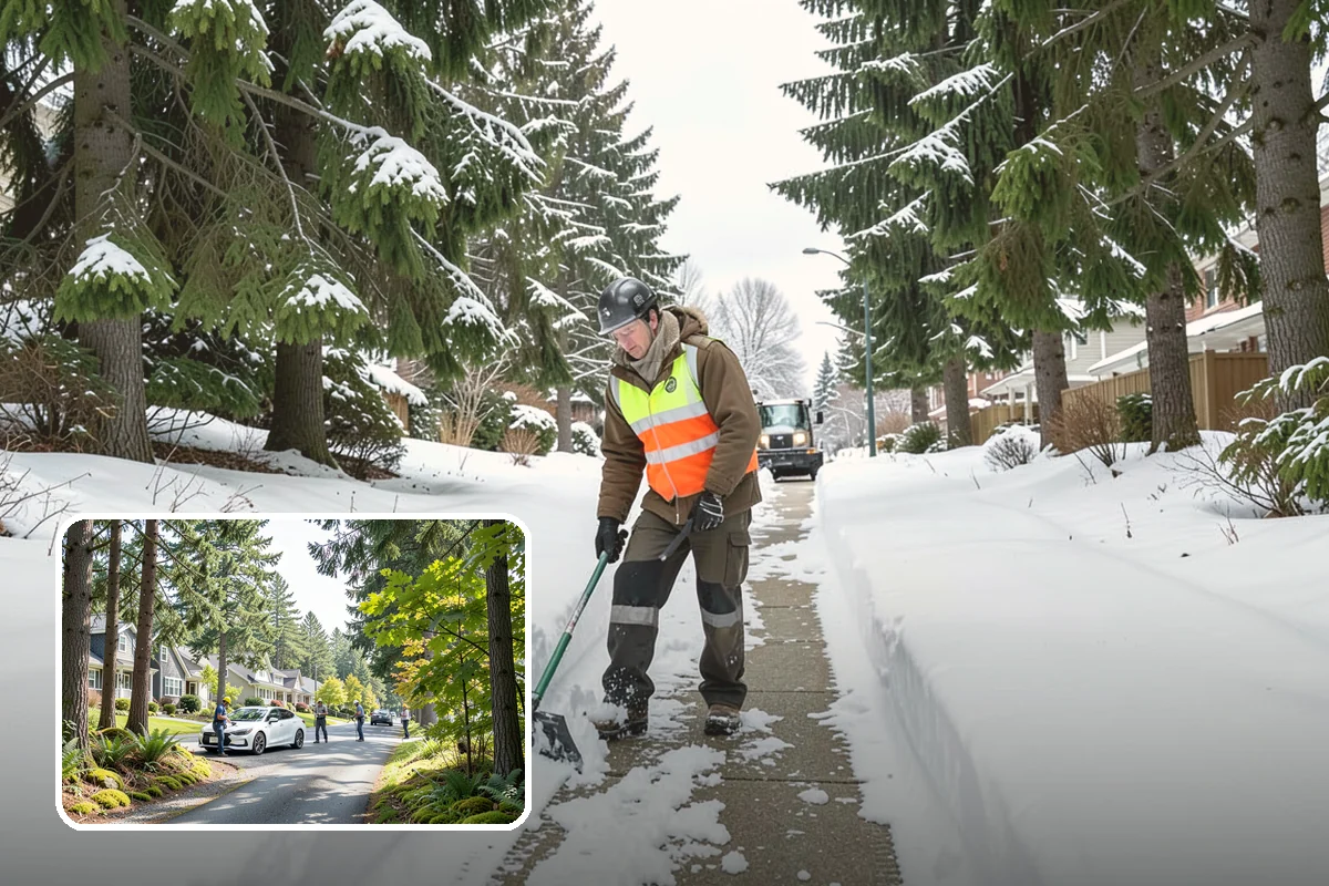 Snow Drift Removal in Normandy Park, King County, WA - Targeted clearing of wind-built drifts