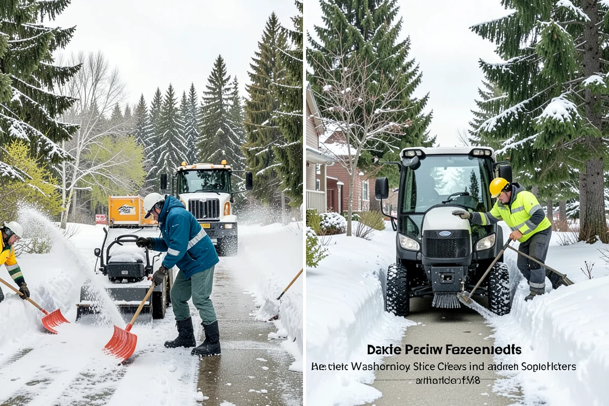 Snow Drift Removal in Normandy Park, King County, WA - Identify drift zones along walls, fences, and entries