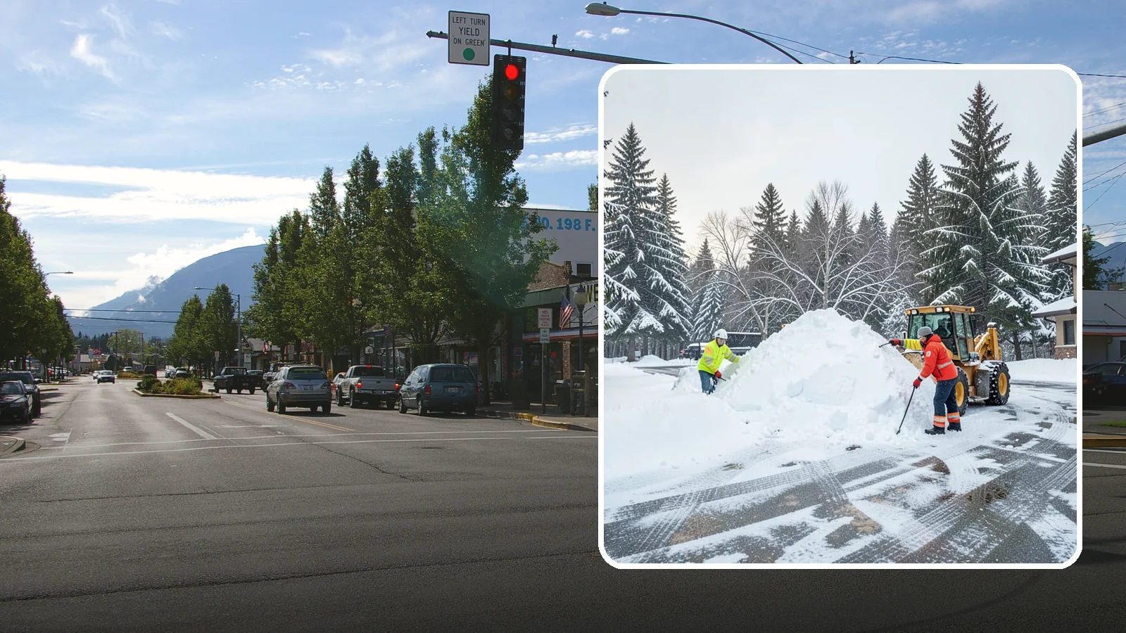 Snow Drift Removal in North Bend, King County, WA - We clear the deep drifts that wind piles against your buildings, gates, and driveways during a storm.