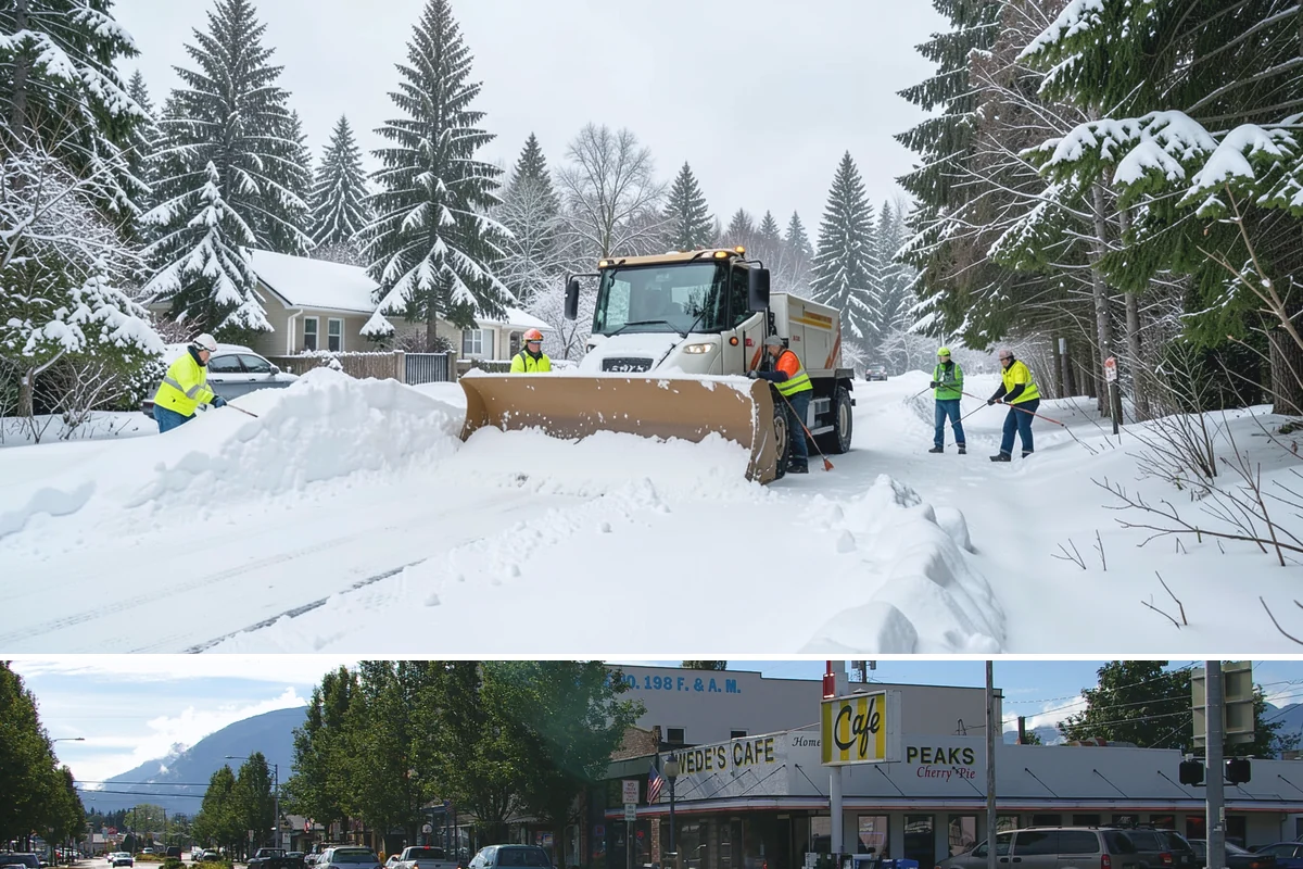 Snow Drift Removal in North Bend, King County, WA - Drifting is worst during windy cold snaps, most common from December through February.