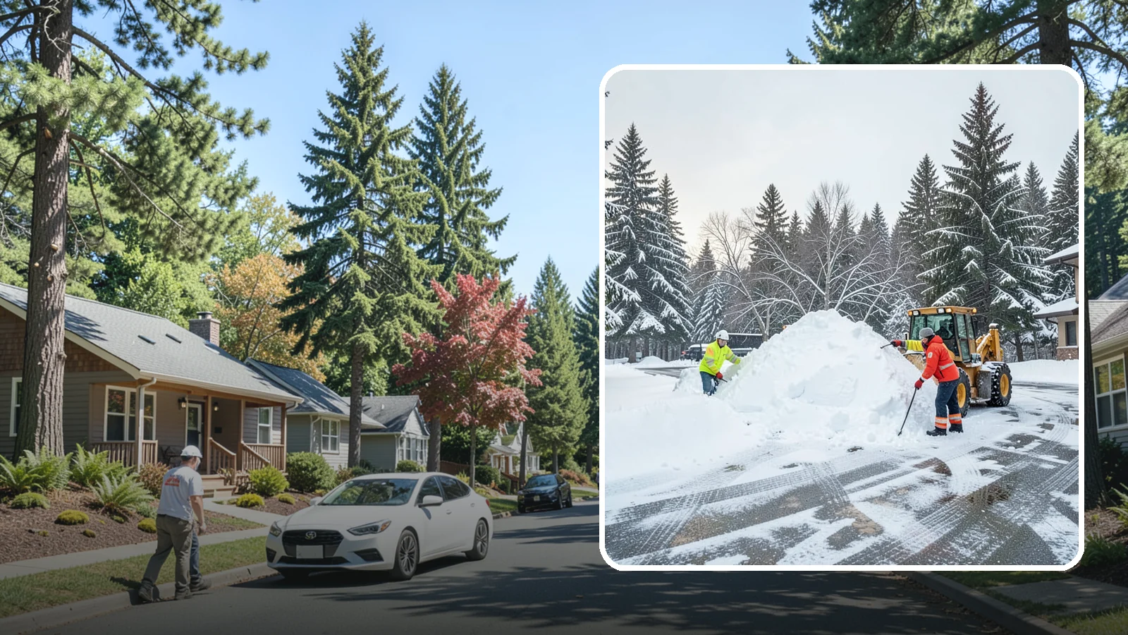Snow Drift Removal in Orting, Pierce County, WA - We clear the deep drifts that wind piles against your buildings, gates, and driveways during a storm.