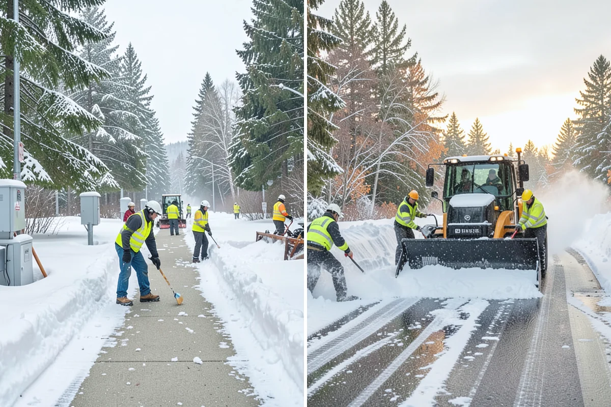 Snow Drift Removal in Renton, King County, WA - Identify drift zones along walls, fences, and entries