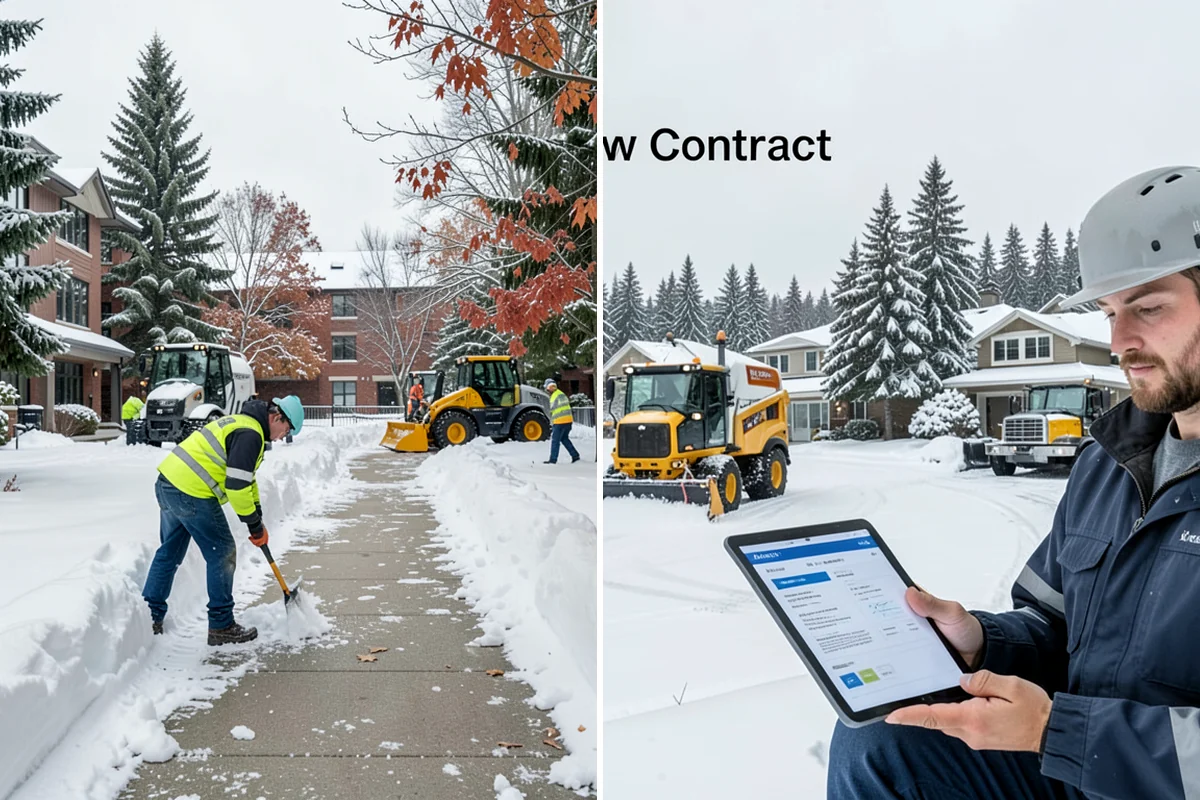 Snow Drift Removal in SeaTac, King County, WA - Identify drift zones along walls, fences, and entries