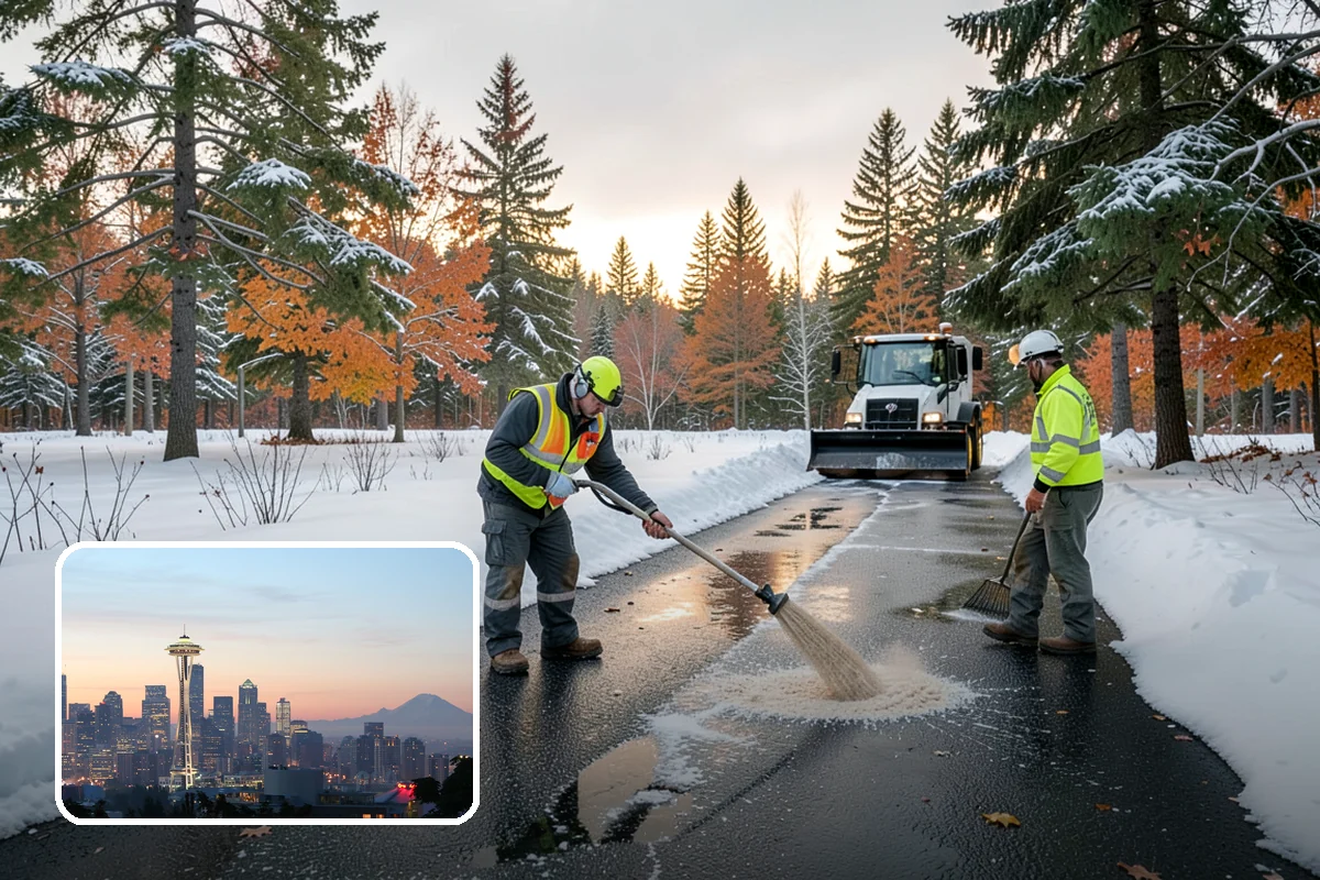 Snow Drift Removal in Seattle, King County, WA - Targeted clearing of wind-built drifts