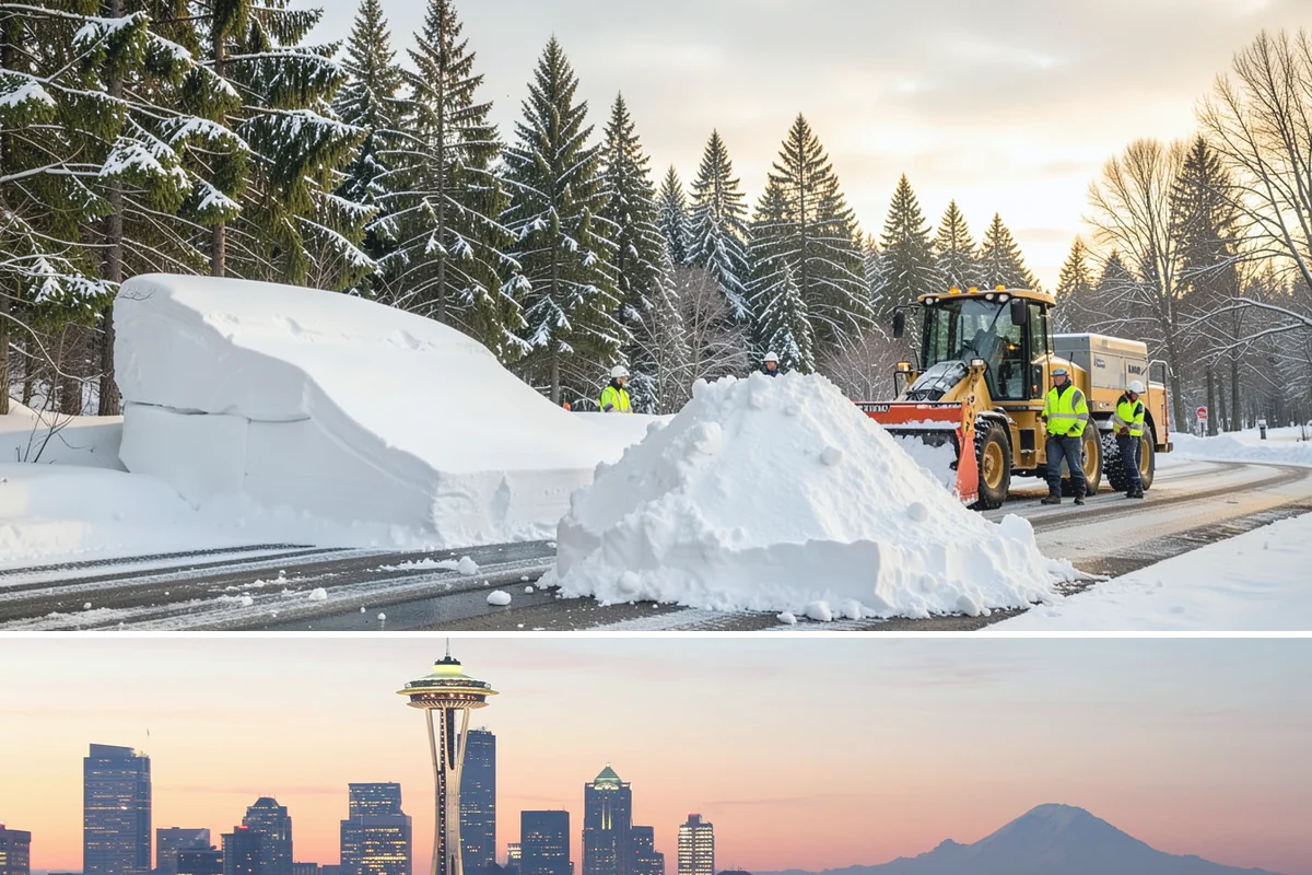 Snow Drift Removal in Seattle, King County, WA - Drifting is worst during windy cold snaps, most common from December through February.