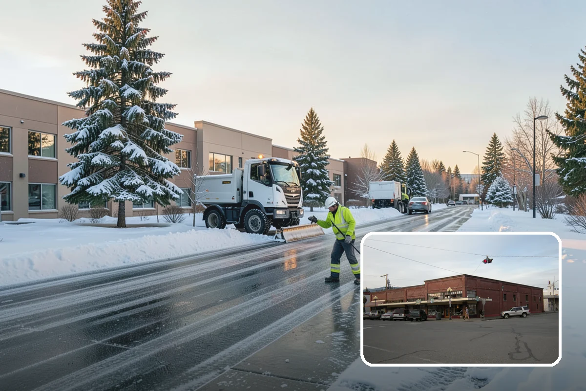 Snow Drift Removal in Sedro-Woolley, Skagit County, WA - Targeted clearing of wind-built drifts
