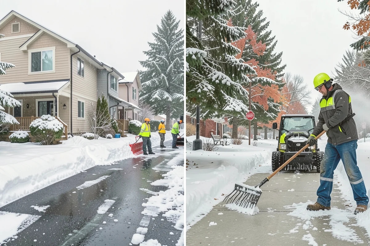Snow Drift Removal in Stanwood, Snohomish County, WA - Identify drift zones along walls, fences, and entries