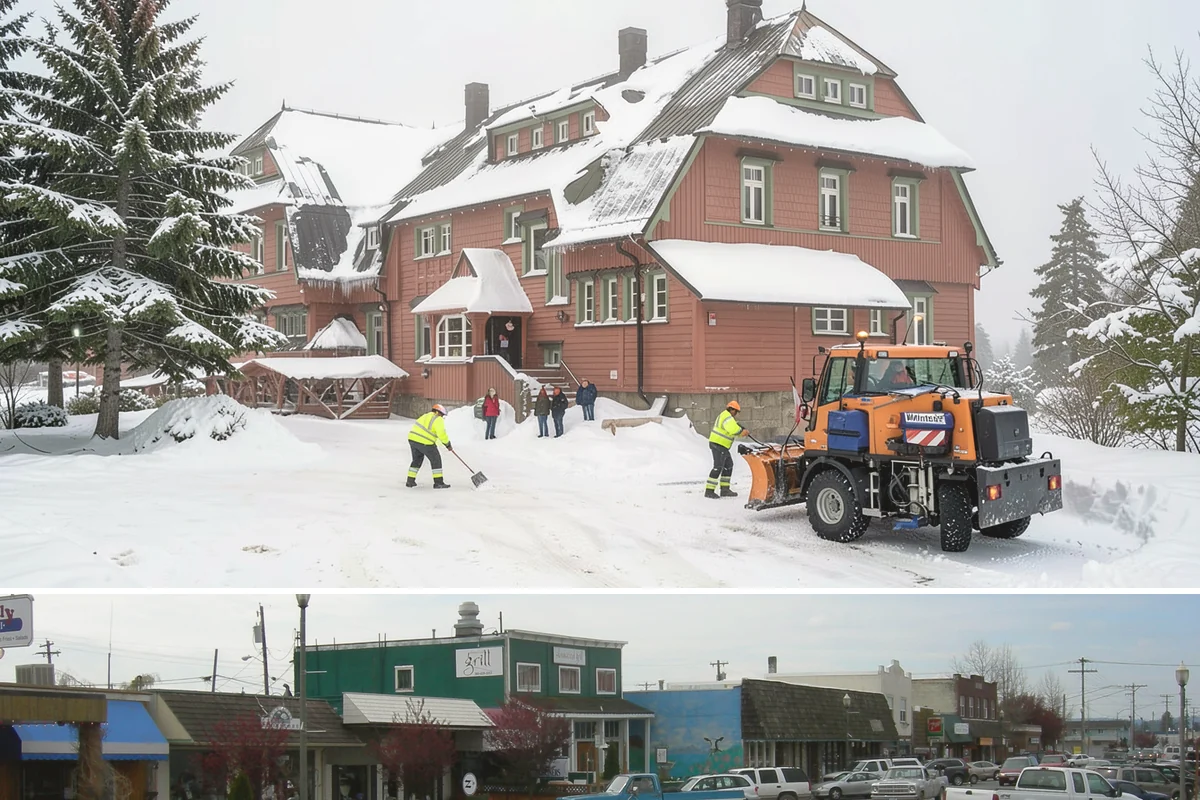 Snow Drift Removal in Stanwood, Snohomish County, WA - Drifting is worst during windy cold snaps, most common from December through February.