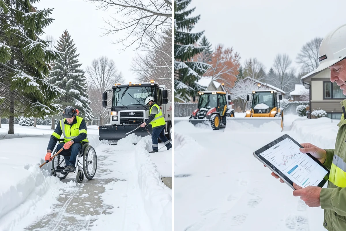 Snow Drift Removal in Sumner, Pierce County, WA - Identify drift zones along walls, fences, and entries